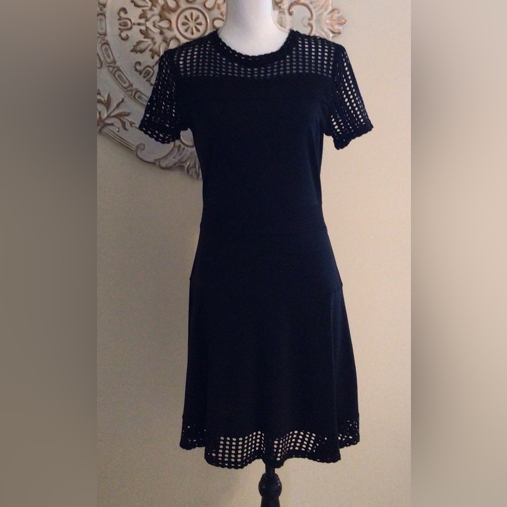 NWT MICHAEL Michael Kors Black Dress Sz M - Picture 2 of 10